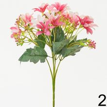 Umelá kytica mini kvetov s piatimi kvetmi, 26 cm.