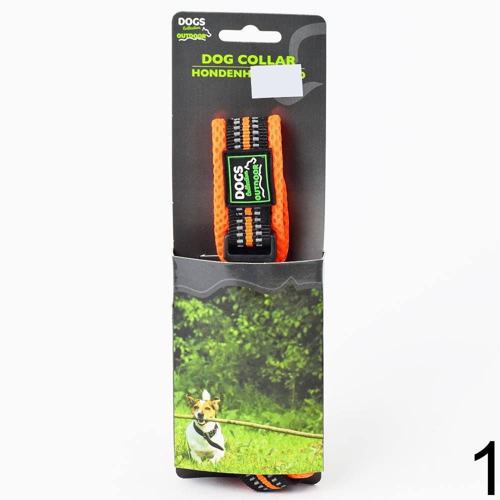 Obojok pre psa veľký mix v zeleno-oranžovej farbe.