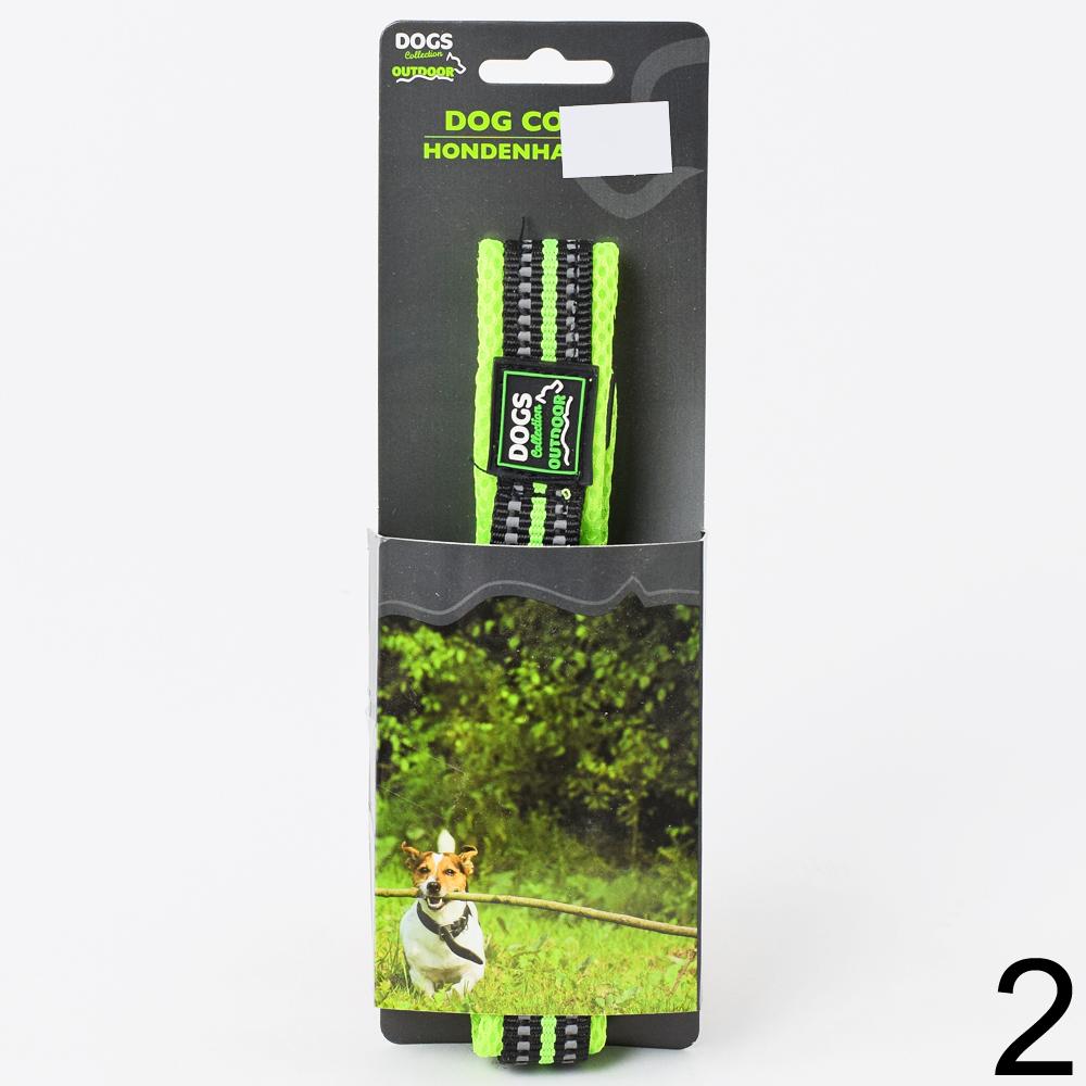 Obojok pre psa veľký mix v zeleno-oranžovej farbe.