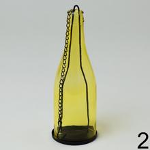 Fľaša sklo far. na čajovku, červená, 7.5x22cm