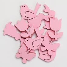 AKCIA!!MOTÝĽ/VTÁK/ZAJAC/KVET S/12 3/3/4/3,5CM RUŽ - FLORASYSTEM