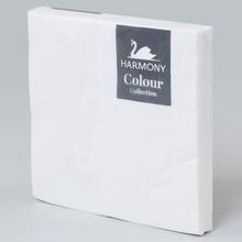 033C33-3B SERVÍTKY HARMONY JEDNOF. 33x33cm/3vr/20ks WHITE - FLORASYSTEM