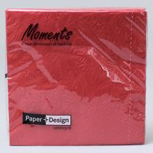 24050 SERVÍTKY moments ornament red 33x33 - FLORASYSTEM