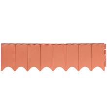 Terakotový záhradný obrubník s dĺžkou 5,9 m a výškou 16 cm.