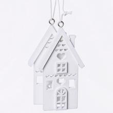 ZÁVES DOM DREVO S/2 BIELY 4,9x9x0,8CM - FLORASYSTEM