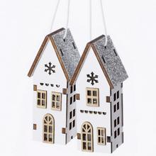 ZÁVES DOM DREVO BIELY+STRIEB 3,2x3x7,5CM - FLORASYSTEM