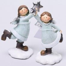 ANJEL MODRÝ MIX2 POLY 6*5*11CM    - FLORASYSTEM