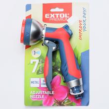 Postrekovač záhradný zinkový, 7-funkčný, pogumovaná rukoväť - FLORASYSTEM