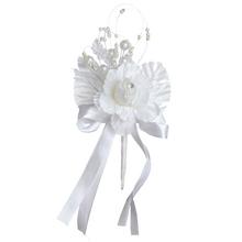 AKCIA! SVADOBNÉ PIERKO BIELE 15CM - FLORASYSTEM