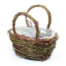 AKCIA! 362FL/S OBAL PRÚTIE KOŠÍK NATUR 25*16*25/13 - FLORASYSTEM