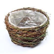 AKCIA! 356FL/S OBAL PRÚTIE RATAN NATUR  20*20*12 - FLORASYSTEM