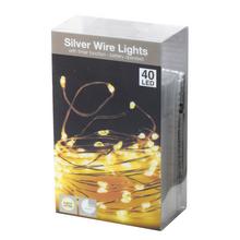 LED SVETIELKA /40/drôt  BO WW, IND/OUT,8F,TIMER 2m - FLORASYSTEM