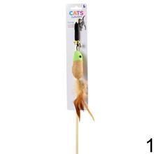 Hračka pre mačky 40 cm mix s rôznymi tvarmi a farbami.