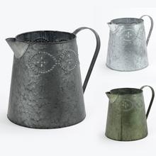 AKCIA! VÁZA DŽBÁN V:19x14CM KOV MIX 3F SUPER CENA! - FLORASYSTEM