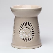 AROMA LAMPA SEDMOKRÁSKA SV. HNEDÁ PORCELÁN 13cm - FLORASYSTEM