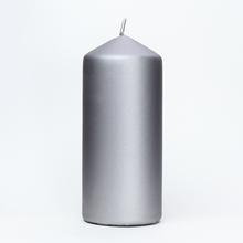 Sivá jednofarebná sviečka MAT.METAL VAL.60/140.
