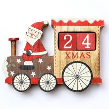 KALENDÁR ADVENT VLAK 16,5x12x3CM DREVO - FLORASYSTEM