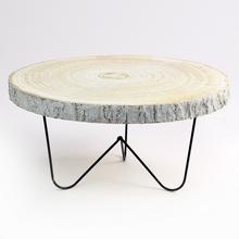 PODSTAVEC DREVO KOV BIELY 26-29CM - FLORASYSTEM