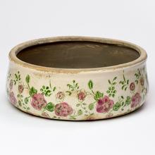 OBAL KRUH KERAMIKA VZOR RUŽE 21,5x21,5x8CM SUPER CENA! - FLORASYSTEM