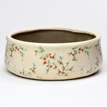 OBAL KRUH KERAMIKA VZOR KVETY 21,5x21,5x8CM SUPER CENA! - FLORASYSTEM