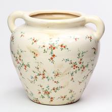OBAL S UŠAMI KERAMIKA VZOR KVETY 21x18,5x18CM SUPER CENA! - FLORASYSTEM