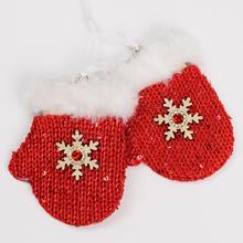 AKCIA! ZÁVES RUKAVICE ČERVENÉ 22x8x2CM - FLORASYSTEM