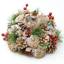 SVIETNIK 1SV PRÍRODNÝ BOBULE 22x11CM - FLORASYSTEM