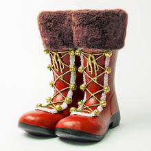 ČIŽMY ČERVENÉ POLYRES S 13,5x14x18CM SUPER CENA! - FLORASYSTEM
