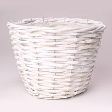 KOŠÍK PRÚTIE BIELY L D23XH17CM - FLORASYSTEM