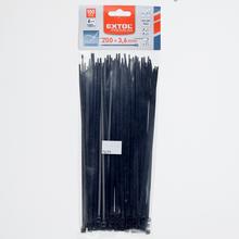 Pásky sťahovacie čierne, 3,6x200mm,100ks, pr.50mm, 18kg - FLORASYSTEM