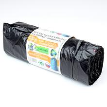 Čierne PE vrecia na odpad 700x1100 mm, 120L, 10 kusov.