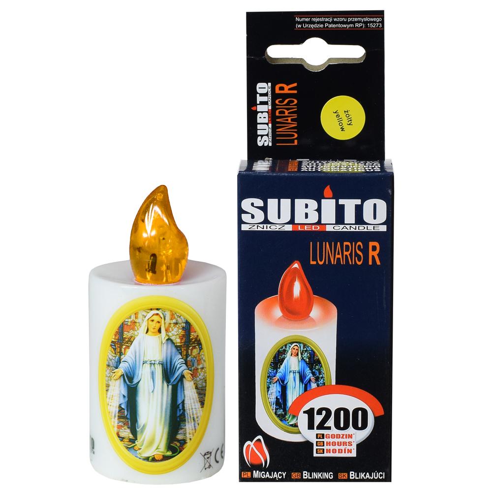 LED sviečka Lunaris LR6 so svetlom, ktoré svieti len v noci.