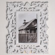 FOTORÁMIK ORNAMENT DREVO 25,5x1x20,5CM BIELY SUPER CENA! - FLORASYSTEM