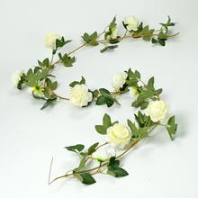 GIRLANDA RUŽA BIELA 180CM - FLORASYSTEM