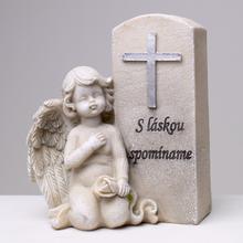 ANJEL SIVÝ 13x10x16CM POLYRES SUPER CENA! - FLORASYSTEM