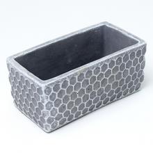 OBAL OBDĹŽNIK CEMENT TMAVO ŠEDÝ 17x9x8cm - FLORASYSTEM