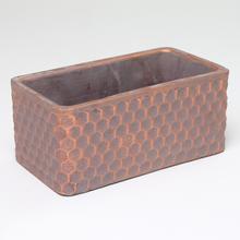 Obal obdĺžnik cement šedý s medenou