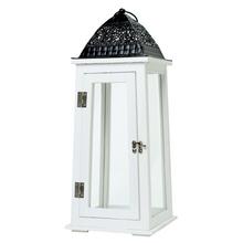 398FL/S LAMPÁŠ DREVO BIELY M 18x18x49,5CM - FLORASYSTEM