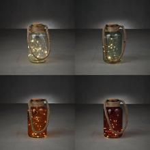 AKCIA!! FĽAŠA FAREBNÉ SKLO 20LED /čer.zel.oranž.transp/ 10XV20CM - FLORASYSTEM