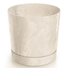 DPOP150E KVETINÁČ TUBO P BETON PIESKOVÝ 14,8Xv14,7CM 1,8L - FLORASYSTEM