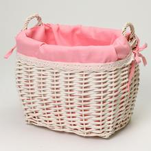 AKCIA! 336FL/S PRÚTENÝ KOŠÍK BIELORUŽOVÝ S:28x20x24cm - FLORASYSTEM