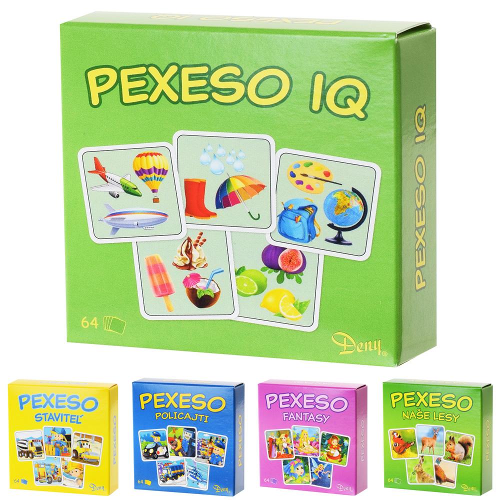 Krabička PEXESO mix s kartami na hranie.