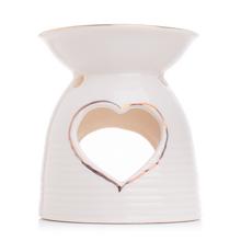 AROMALAMPA SRDCE BIELA PORCELÁN 9.7*9.7*10CM - FLORASYSTEM