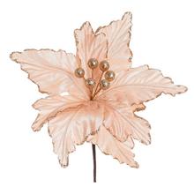 VIAN. RUŽA/POINSETIA ORANGE 27CM - FLORASYSTEM