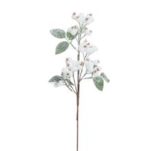 VIAN. KONÁRIK BIE ŠÍPKY, ZELEŇ, ĽAD, GLITER 50CM - FLORASYSTEM