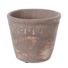 OBAL CEMENT BROWN D13.5*H11.5cm - FLORASYSTEM