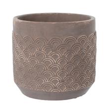 OBAL CEMENT BROWN D16.5*H15cm - FLORASYSTEM