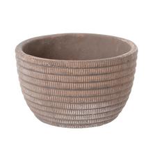 OBAL CEMENT BROWN D15.5*H9.5cm - FLORASYSTEM