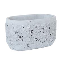 OBAL CEMENT ANTIQUE GREY 20*11.5*H11.5cm - FLORASYSTEM