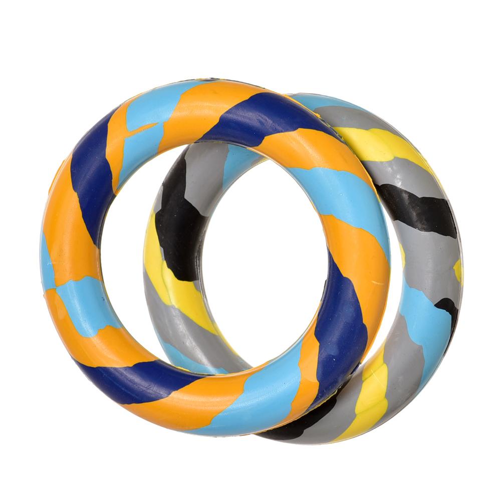 Hračky pre psa, gumený kruh v mixe farieb, priemer 15 cm.